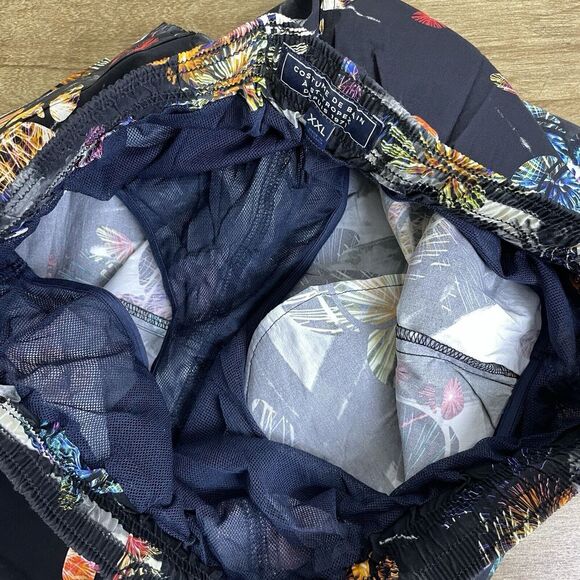 Vilebrequin Moorise Swim Trunks XXL 2XL Mens Electric Logo Turtle Beach Multi - Picture 9 of 13